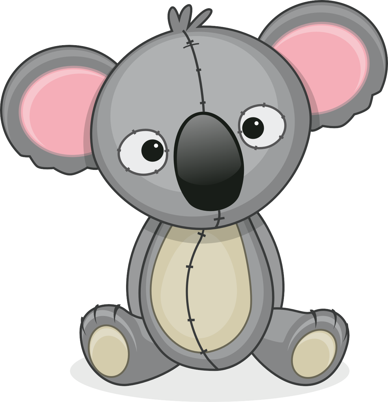 Birthday Koala Infant Greeting Card - Desenho De Qoala (1271x1318)