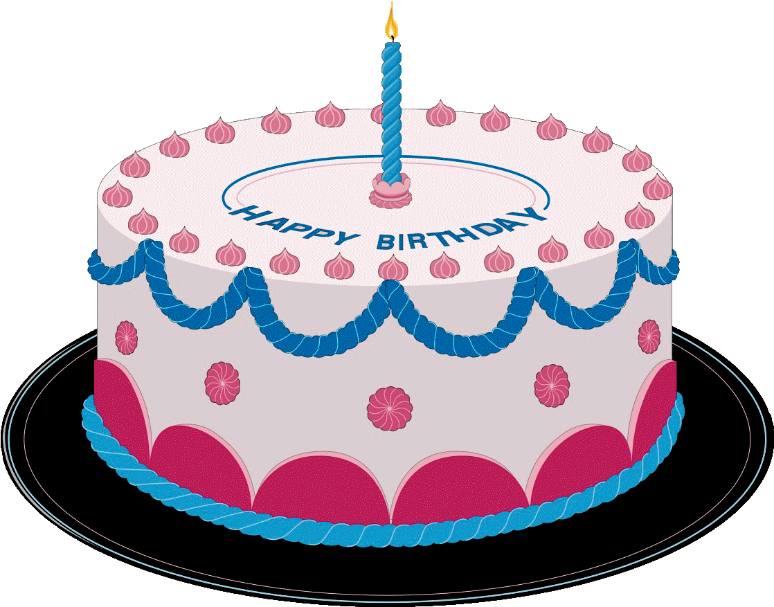 Birthday Cake Black And White Clip Art Free Download - Birthday Cake Clip Art (1119x886)