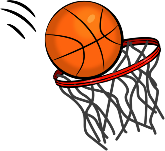 Story Image 1 - Basketball And Hoop Clipart (655x600)
