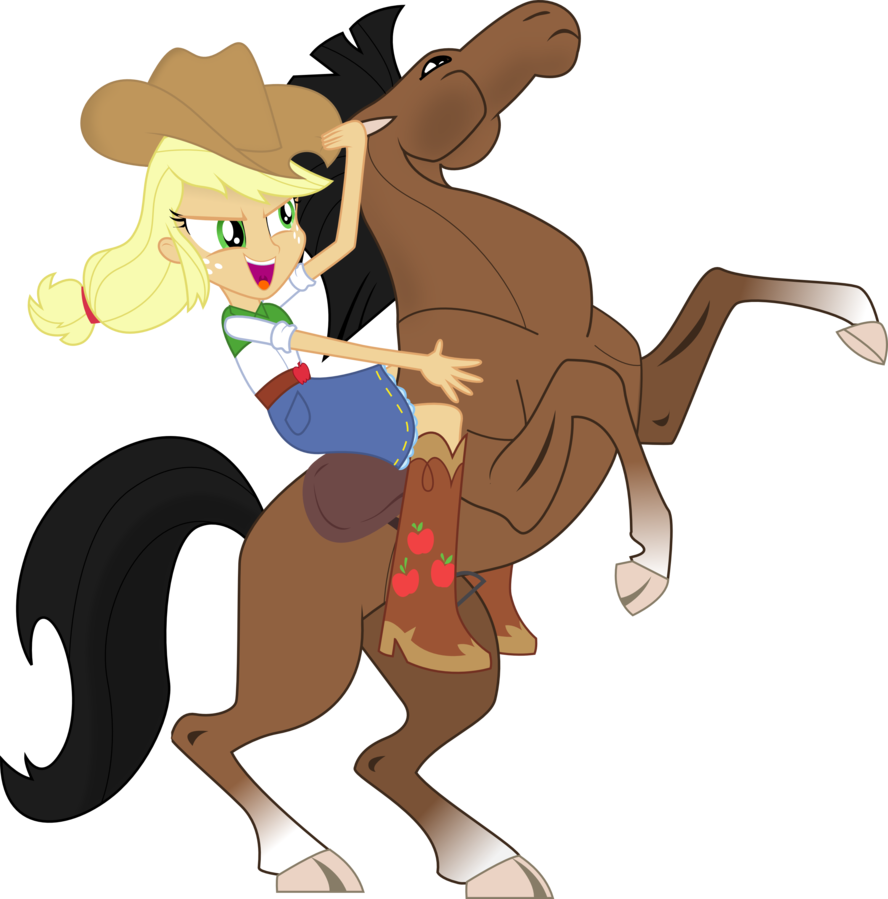 Applejack Riding The Wondercolt By Theshadowstone - Horse Pony Equestria Girls (888x899)