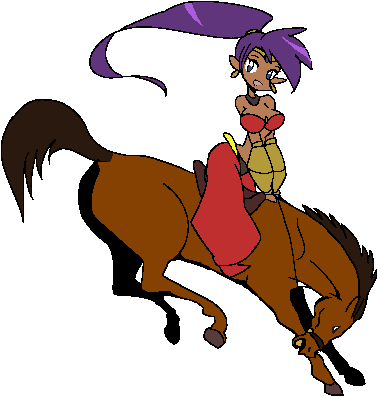 Ride Horse Shantae 3 By Ezstrongs - Shantae Riding Horse (402x450)
