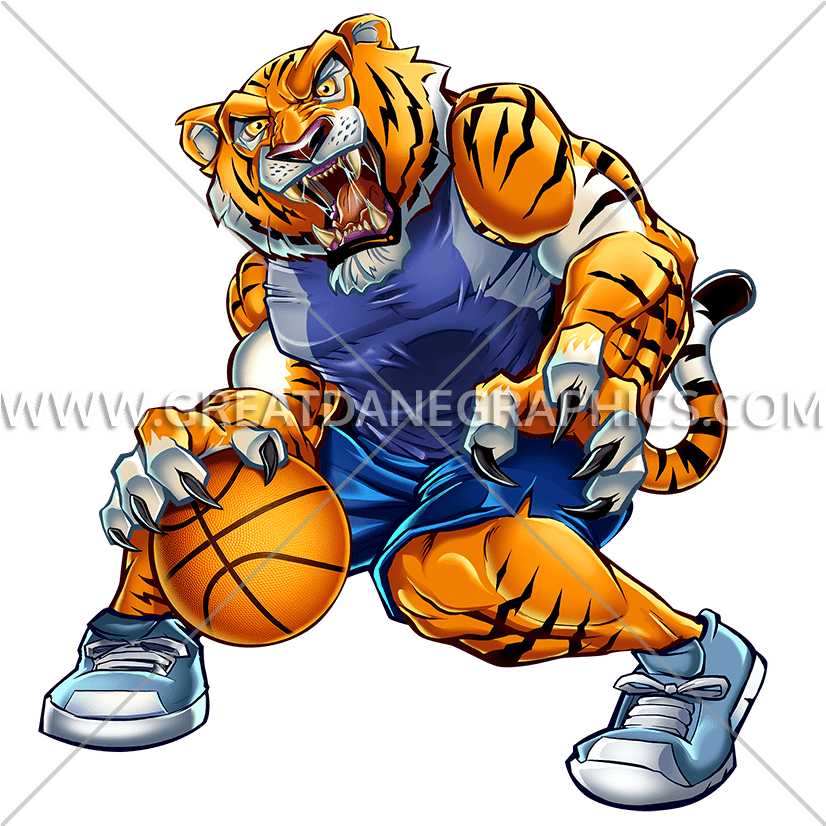 Basketball Tiger Png (825x862)