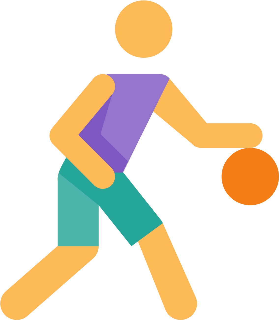Basketball Player Icon - Sports Color Icon Png (1600x1600)