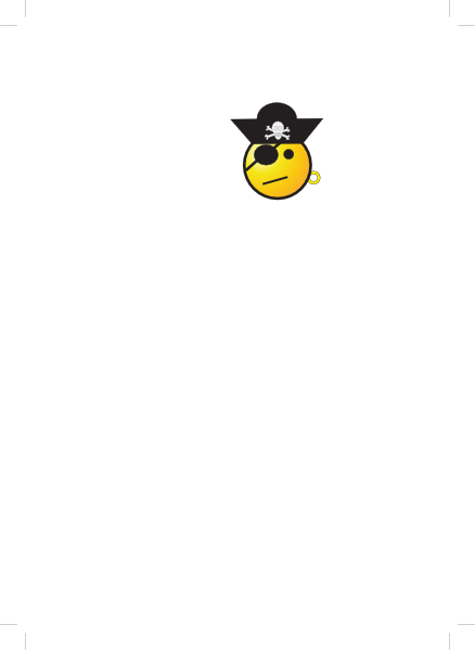Bumper Sticker Clear Smiley Face Pirate (438x599)