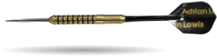 Adrian Lewis Gambit Brass 18g Steeltip Darts - Pool (458x458)