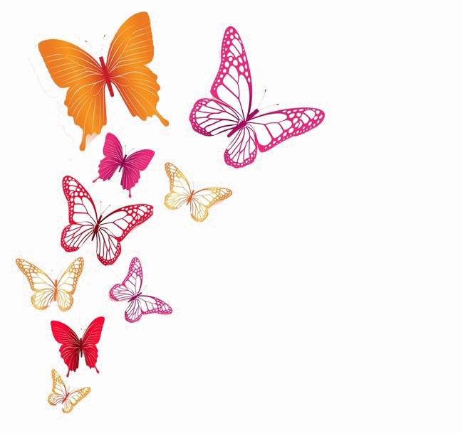 Butterflies Png Image Background - Butterflies Png (650x609)