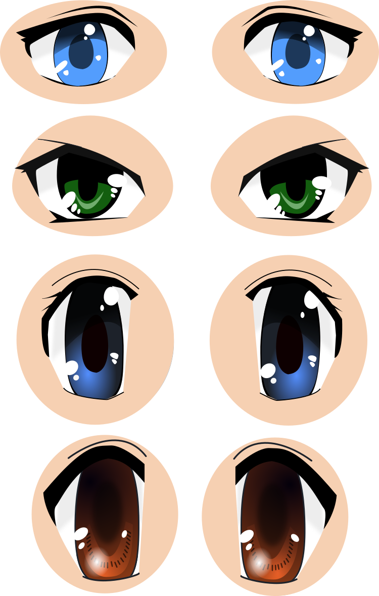 Как выглядят глаза аниме Pin by Rei Hino on Anime/Manga/Dessin Anime eye drawing, Digital painting tutori