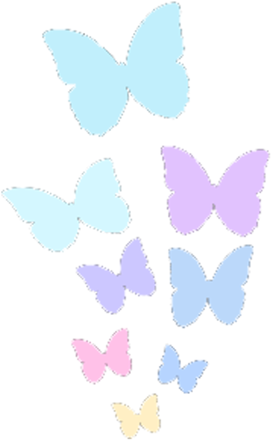 Pastel Butterfly By Aresnox - Butterfly Silhouette Rainbow (894x894)