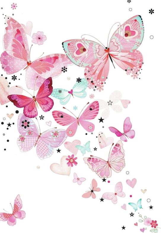 Report Abuse - Pink Butterfly Transparent Background (543x787)