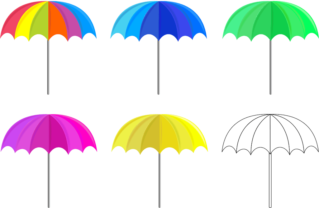 Customer Clipart Club Member - Umbrella (1024x670)