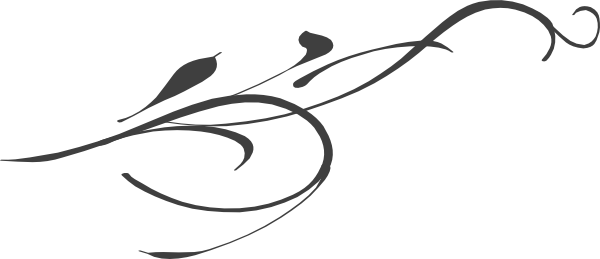 Swirl Clipart Branch - Swirl Clip Art (600x259)