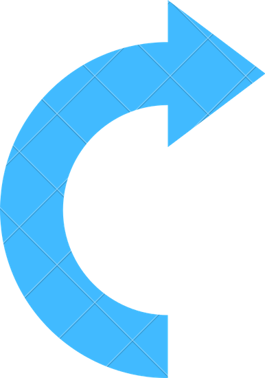 Left, Arrow, Line, Turn, Direction Icon - Arrow Icon Png Blue (386x550)