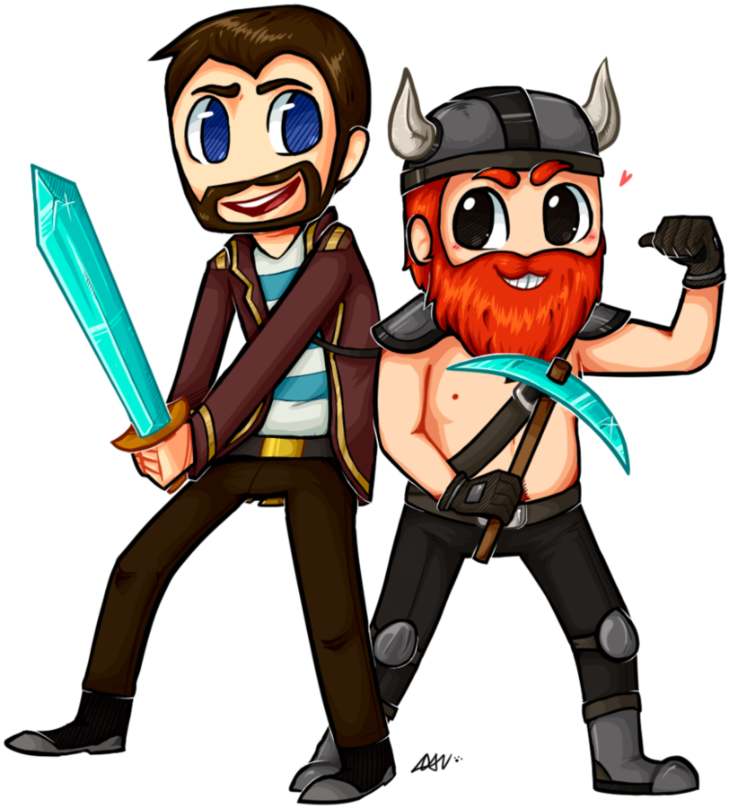 Xephos And Honeydew - Yogscast Lewis And Simon (871x916)