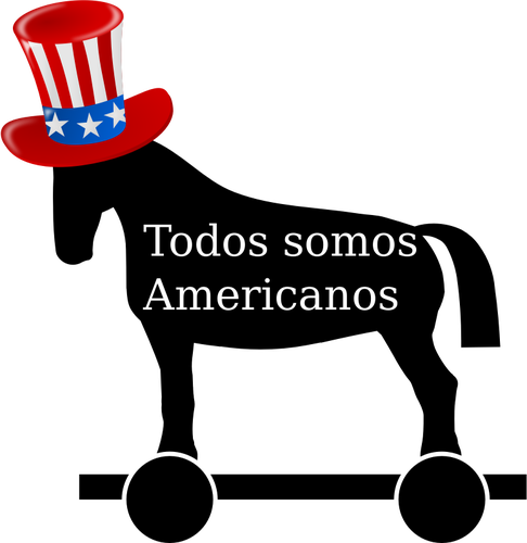 Obamas Trojanisches Pferd Auf Kuba Vektor Bild - Independence Day Clip Art (486x500)