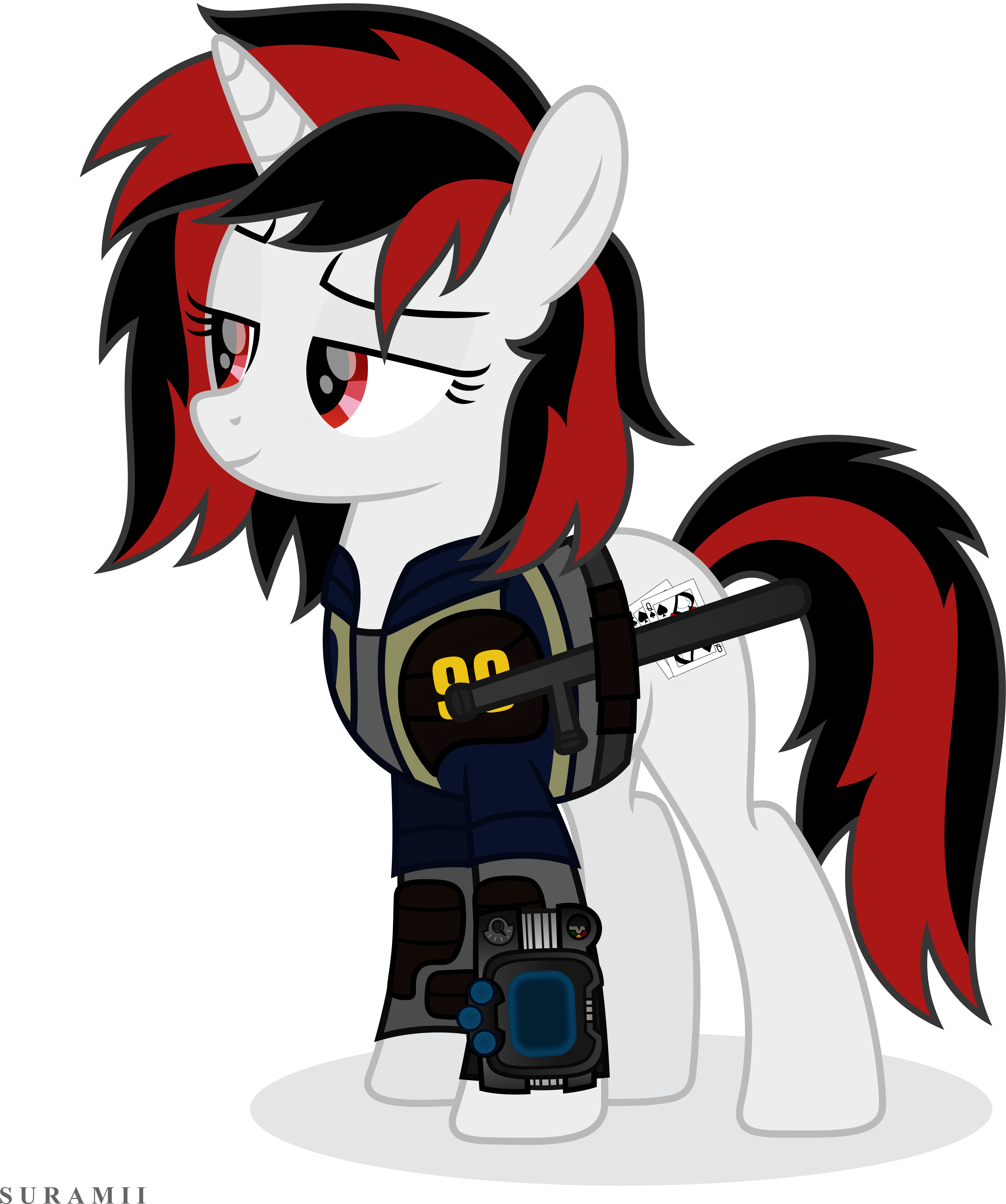 Blackjack - Fallout Equestria Blackjack Bats (5236x6100)
