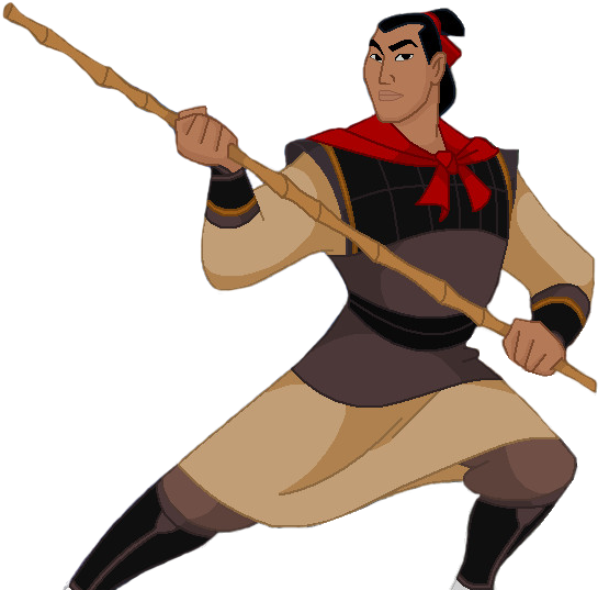 Li Shang Fa Mulan Mushu Shan Yu Clip Art - Mulan Li Shang (590x587)