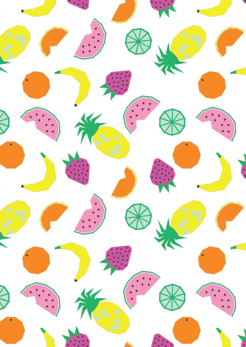 Patternsandprints - Fruit Patterned Paper (500x707)