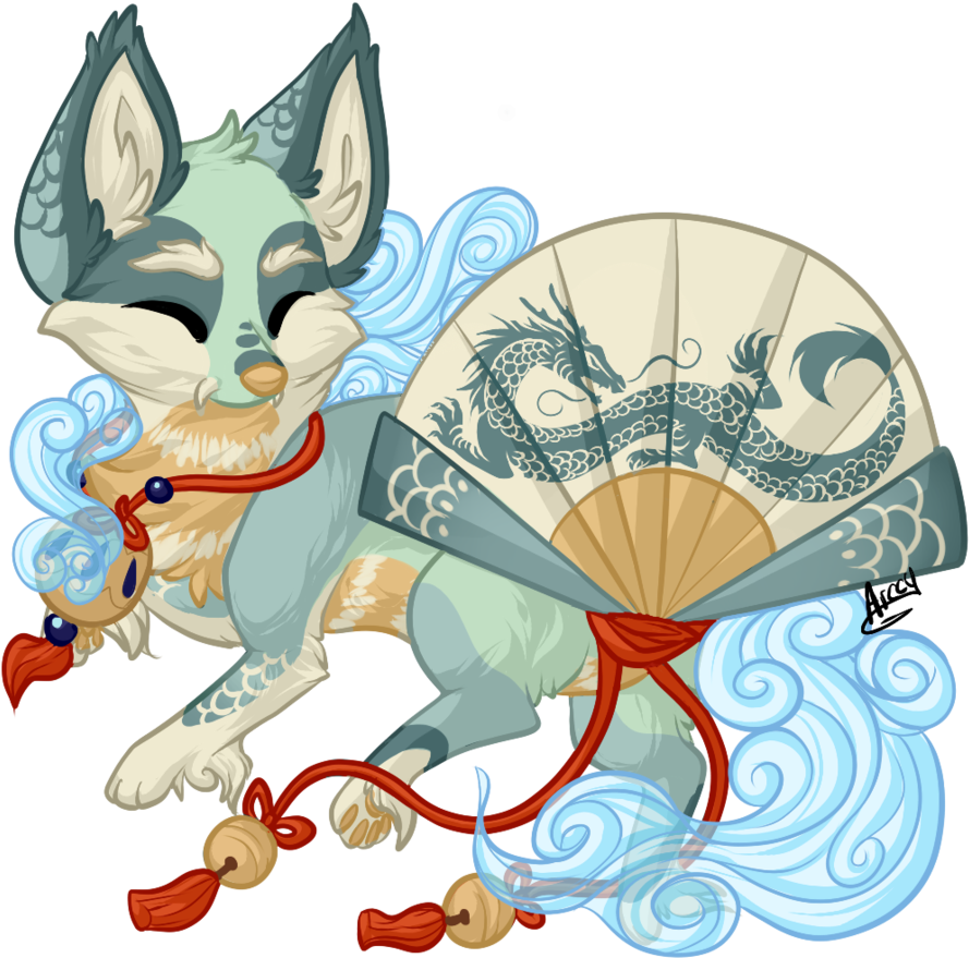 Mushu By Arccyfox - Cartoon (894x894)