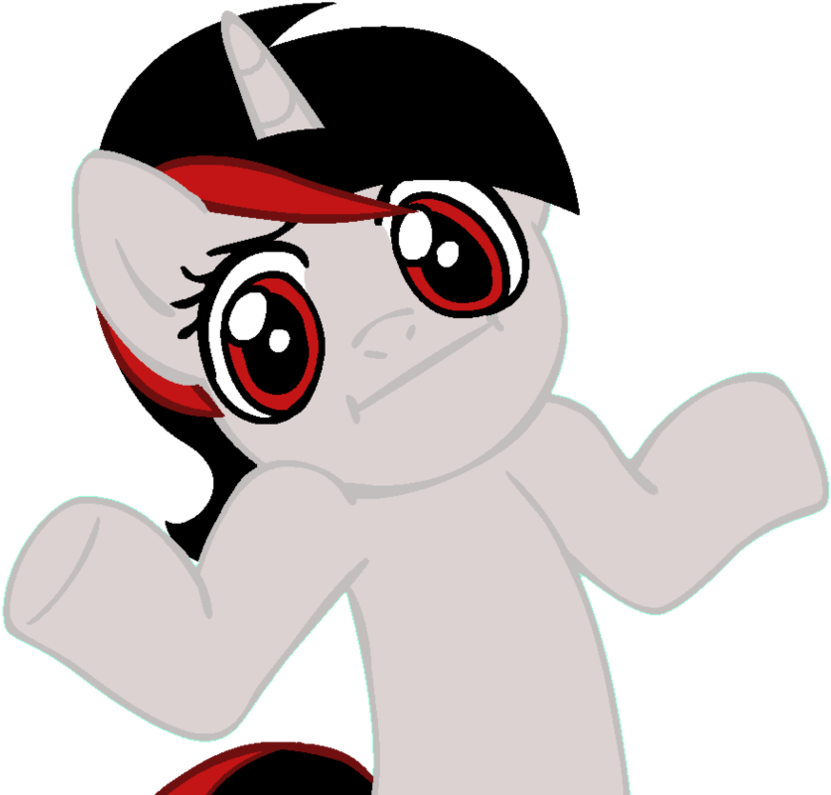 Blackjack Shrug Pony By Thelyra - Pony I Don T Know (894x894)