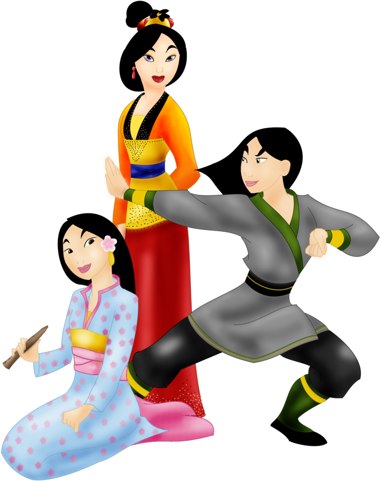 Fa Mulan Mushu Li Shang Child - Mulan's Children (900x1000)