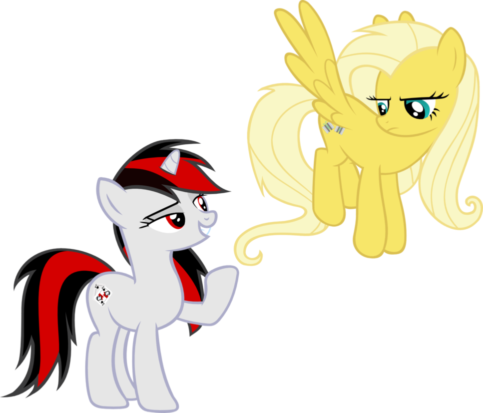 Blackjack And Psychoshy By Ironm17 - Fallout Equestria Vector Brony (967x827)