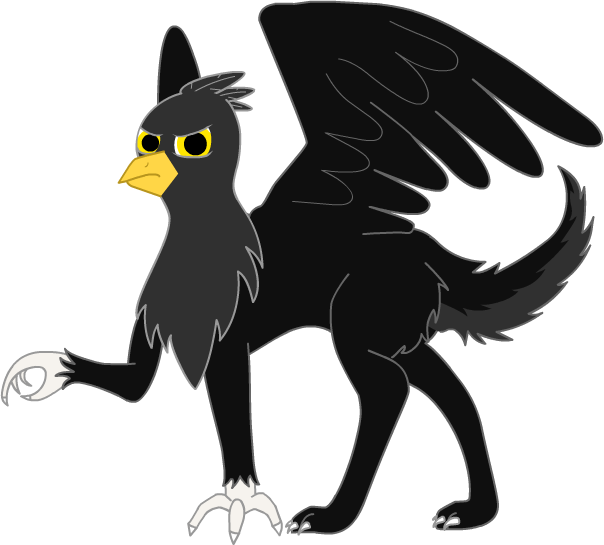 Black Jack The Cynogriffon Simple Vector By Ebentoons - My Little Pony: Friendship Is Magic (604x545)