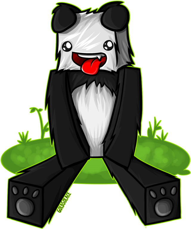 Panda Minecraft Speed Art (900x900)