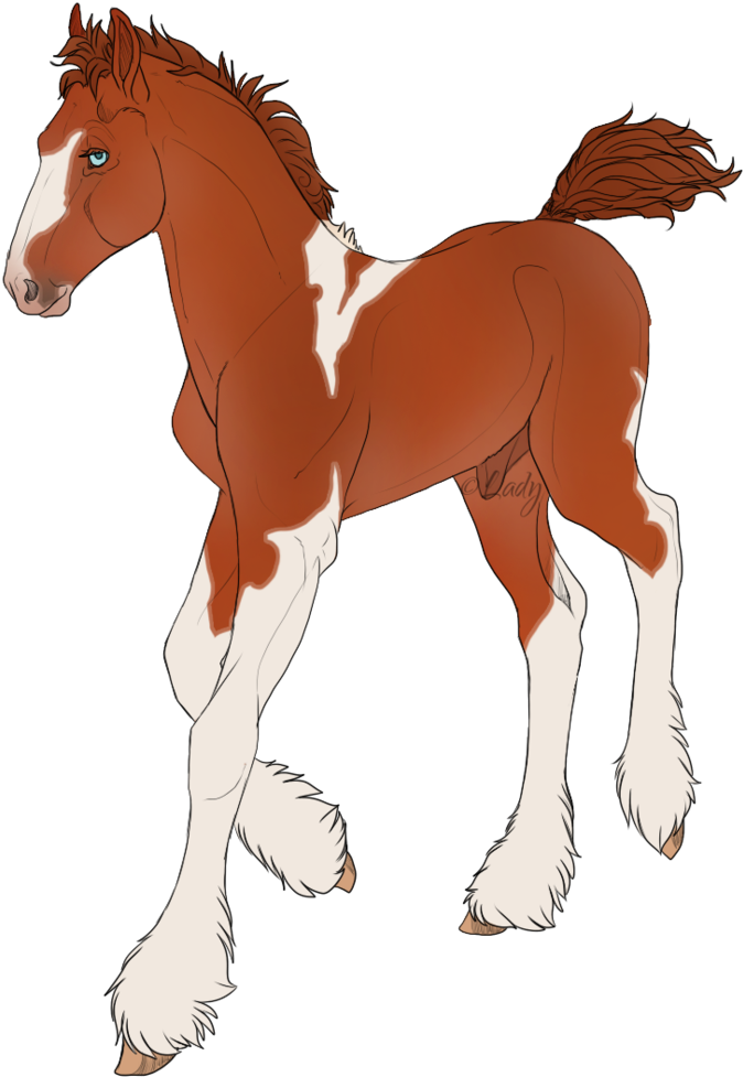 B002 Destrier Colt Gift By Matrixpotato - Sorrel (741x1079)