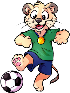 Green Alligator With Soccer Ball Stock Vector Zoo-co - Cartoon (500x398)