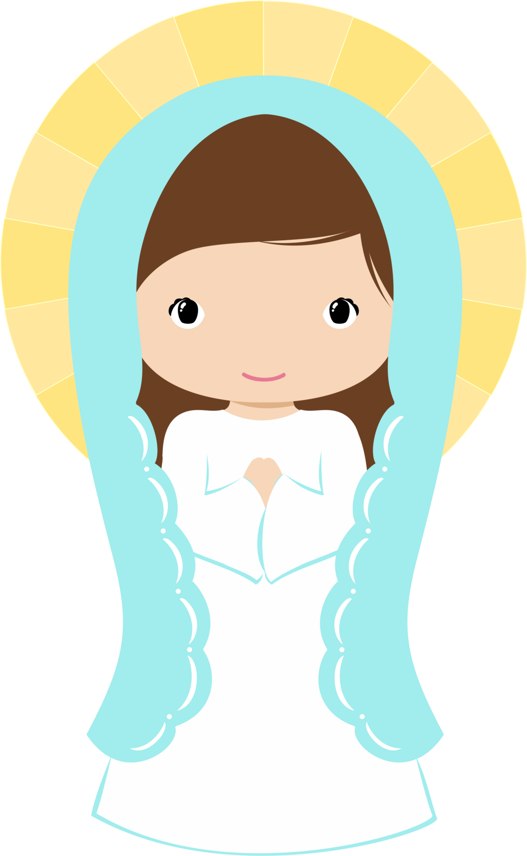 4shared - Virgin Mary Cartoon Png (1080x1753)