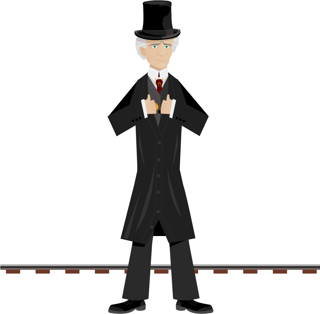 Drawing Of Wilfrid Laurier Standing Us Hands Grasping - Gentleman (1051x1076)