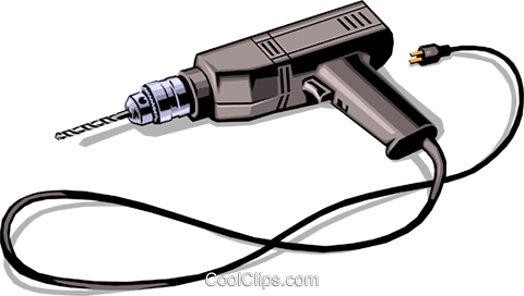 Electric Drill Royalty Free Vector Clip Art Illustration - Bild (480x272)