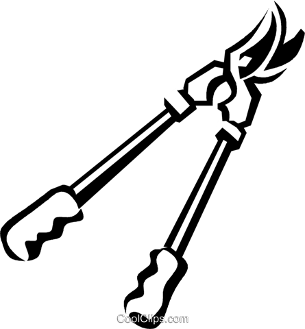 Pruning Shears Royalty Free Vector Clip Art Illustration - Pruning Shears Royalty Free Vector Clip Art Illustration (445x480)