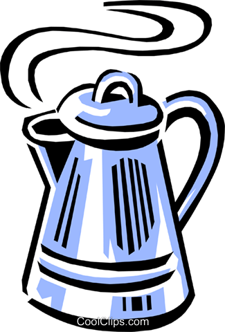 Coffee Pot Royalty Free Vector Clip Art Illustration - Coffee Pots Clip Art (325x480)