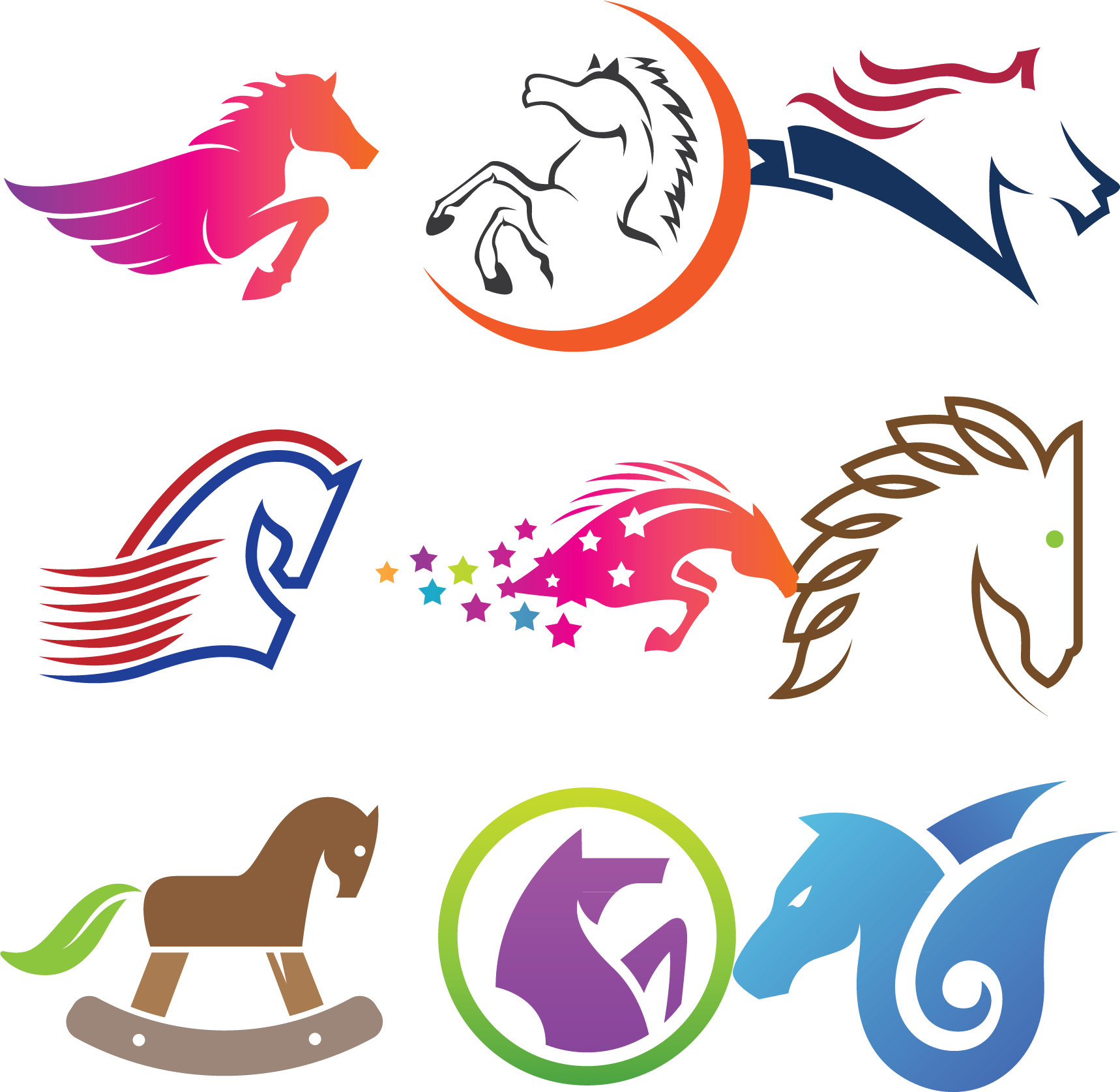 Horse Logo Euclidean Vector Clip Art - Horse Design Logo (1718x1674)