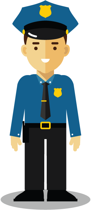 Next Generation 9 1 - Police Officer Clipart Male And Female (300x688)