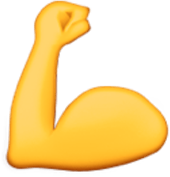 Bicep Muscle Transparent Png - Muscle Emoji Png - (740x740) Png Clipart ...