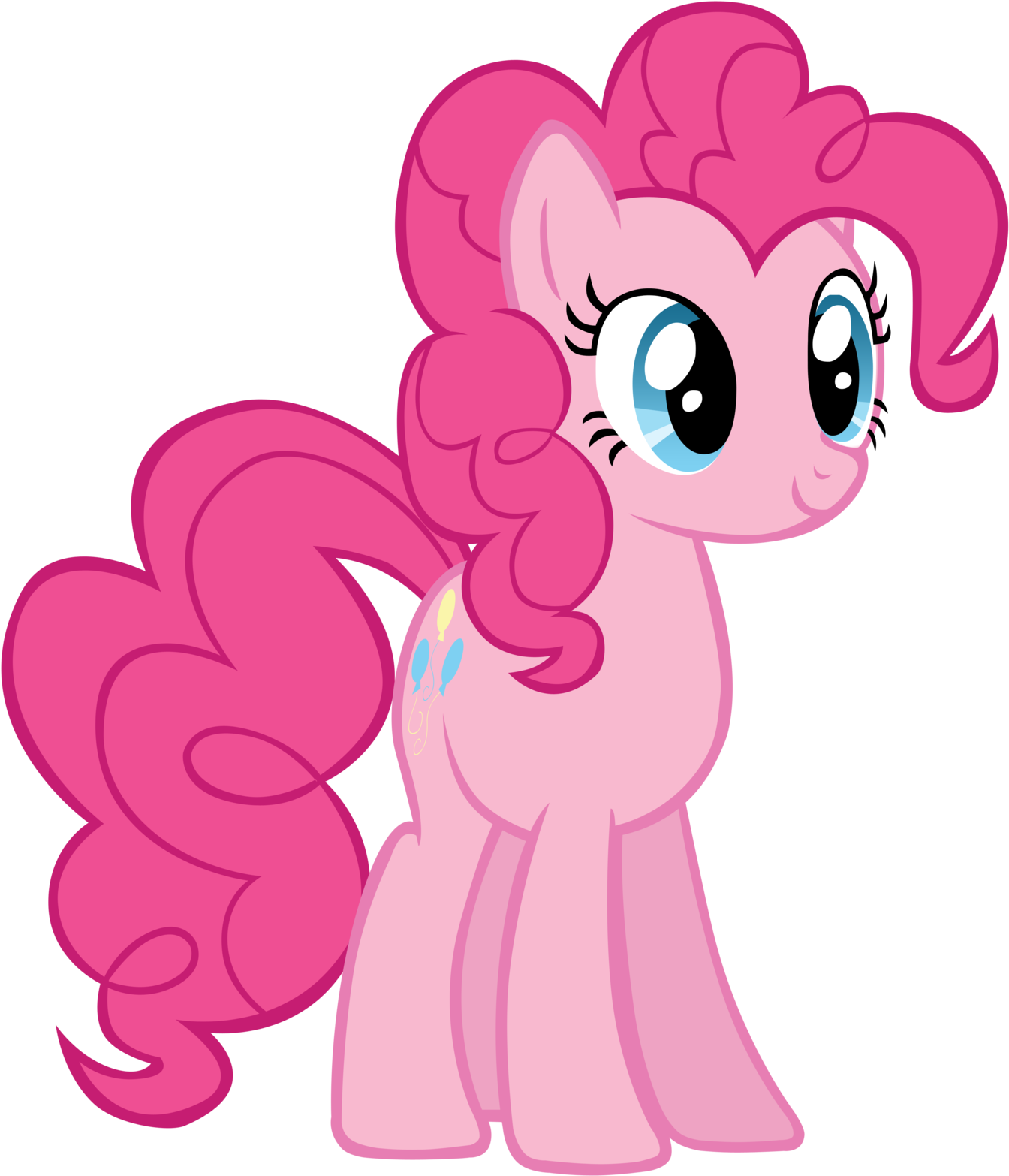 Pinkie Pie Vector By Ikillyou121 Pinkie Pie Vector - Mlp Fim Pinkie Pie (1600x1600)