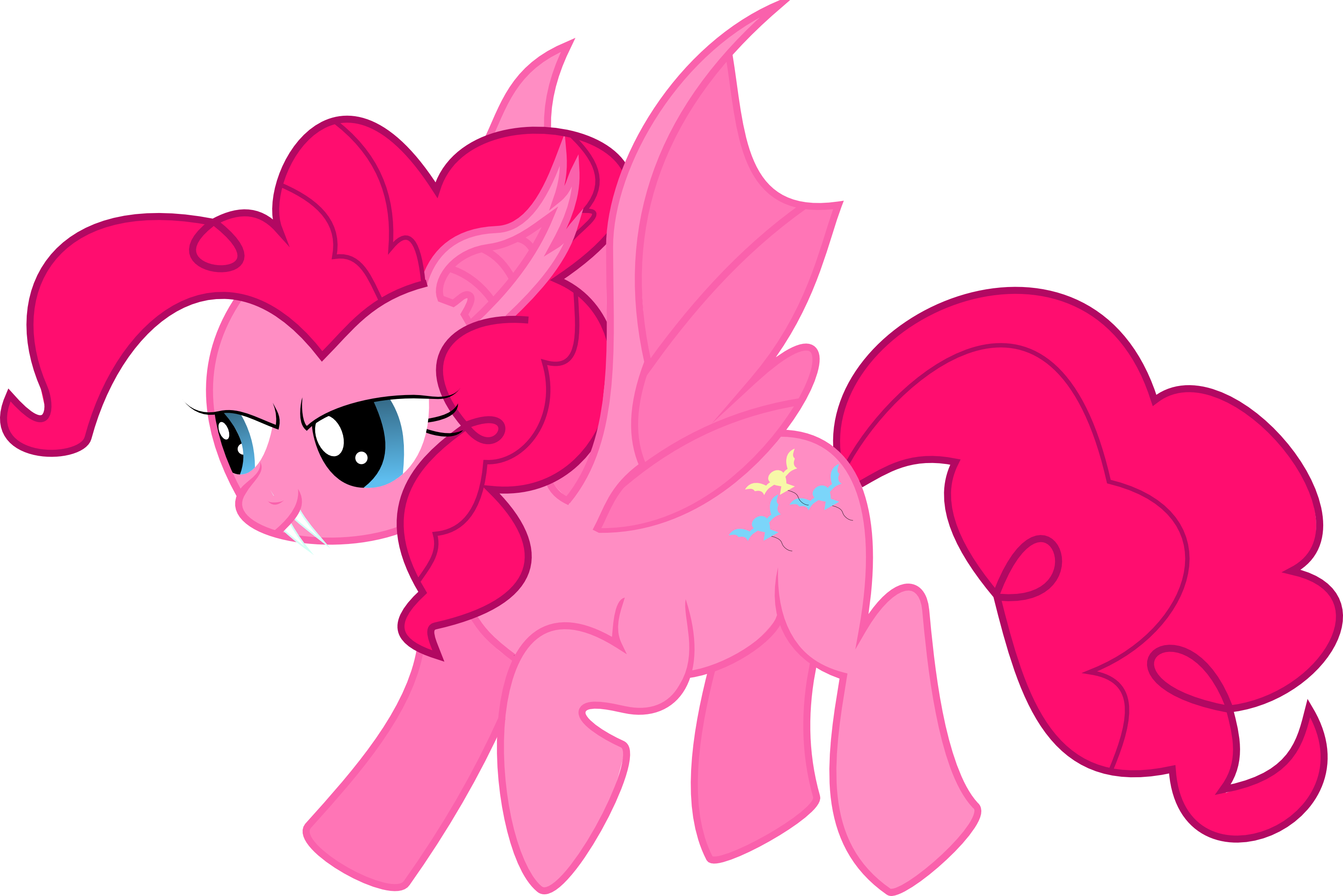 Pinkie Pie, Pony, Race Swap, Safe, Simple Background, - Cartoon (3119x2082)