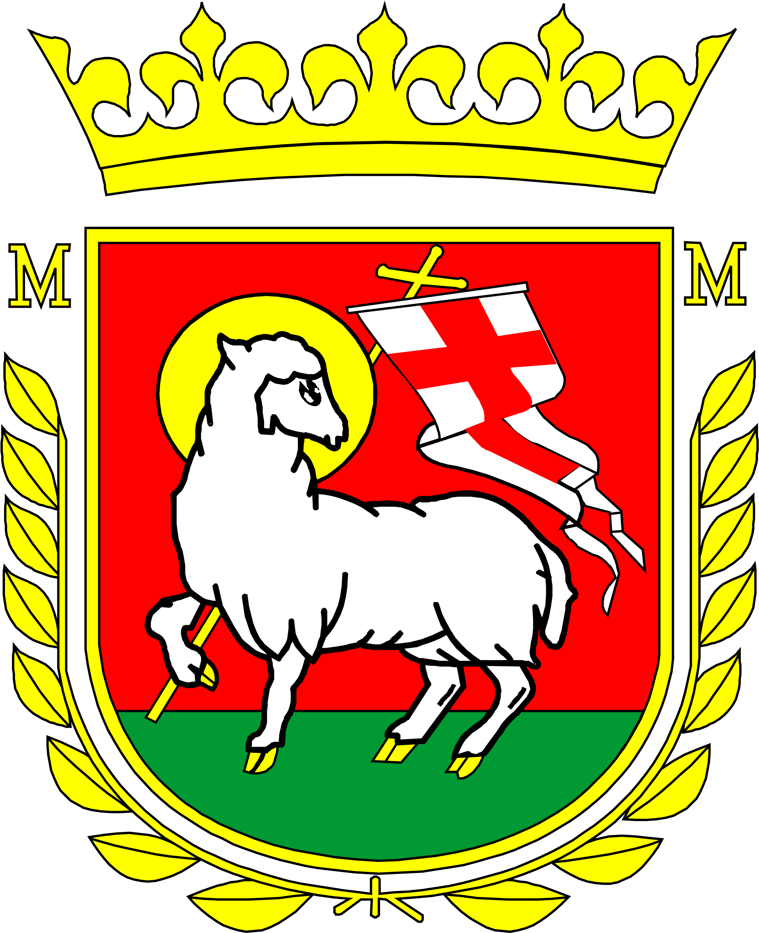 Herb Gminy Mielnik - Gmina Mielnik Herb (2480x3508)