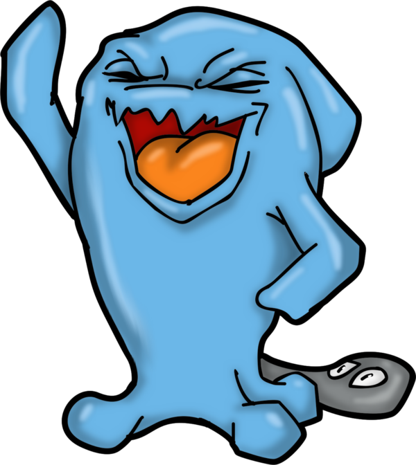 Wobbuffet By Isa81 On Deviantart - Scary Wobbuffet (600x672)