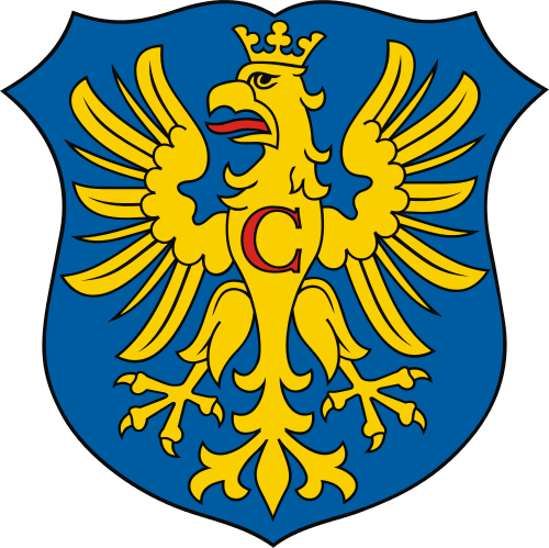 Herb Powiatu Cieszyńskiego - Cieszyn (500x499)