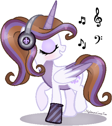 Estudiantes - Mlp Nightmare Luna Fan (377x426)