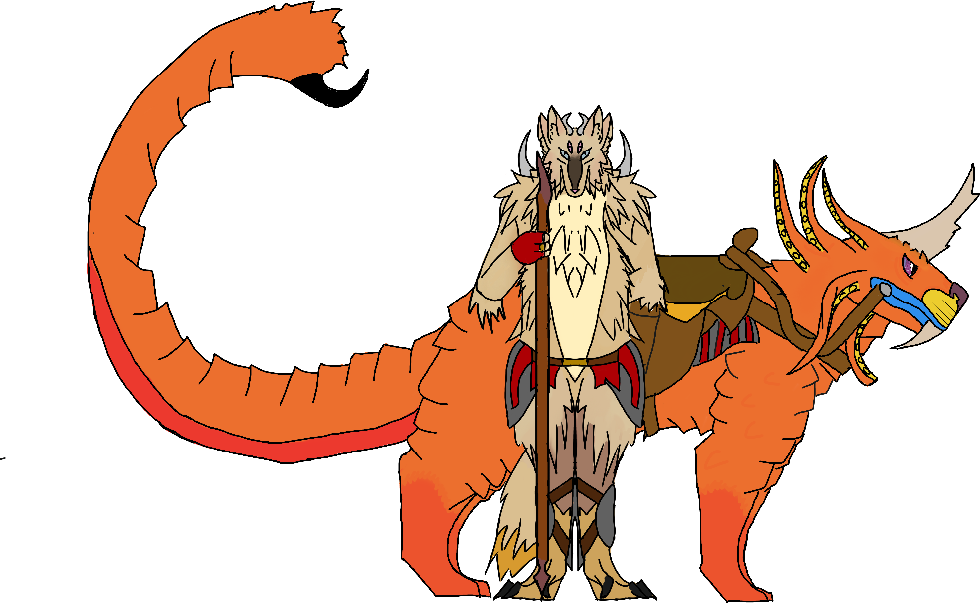 Carnivora Caballo Dragón De Dibujos Animados - Cartoon (2315x1383)