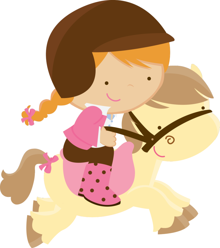 Imágenes De Niñas Montando Caballo - Menina Fazendeira Png (771x870)