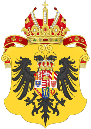 Herb Marii Teresy Habsburg Królowej Węgier - Holy Roman Empire Coat Of Arms (300x424)