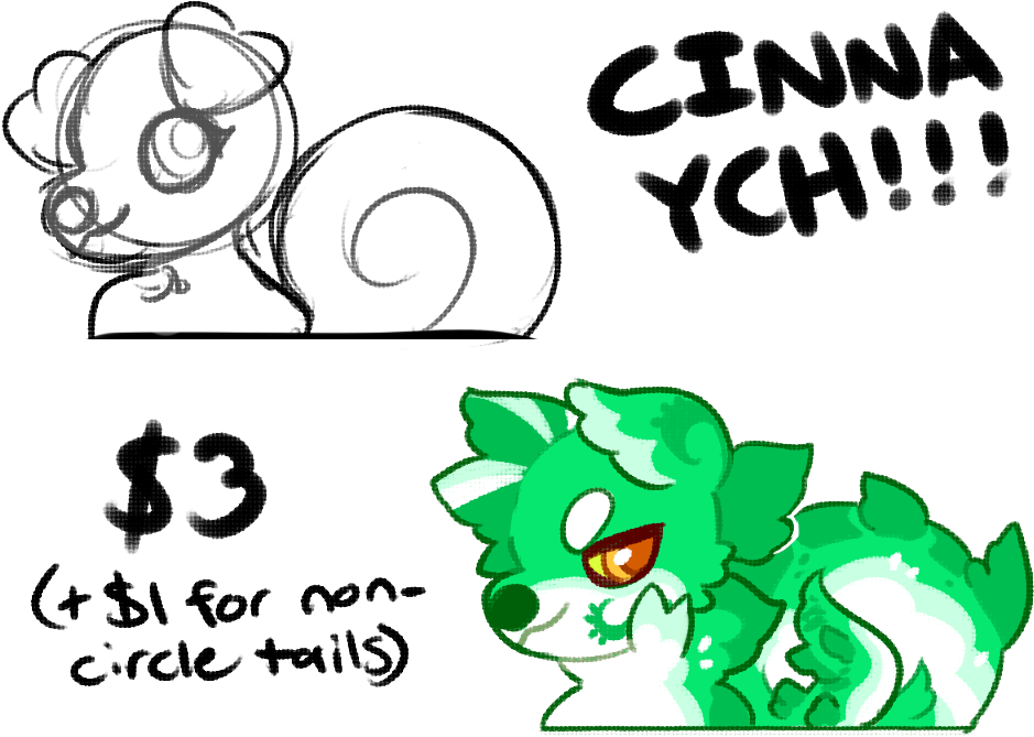 $3 Cinna Ych - Cartoon (971x724)