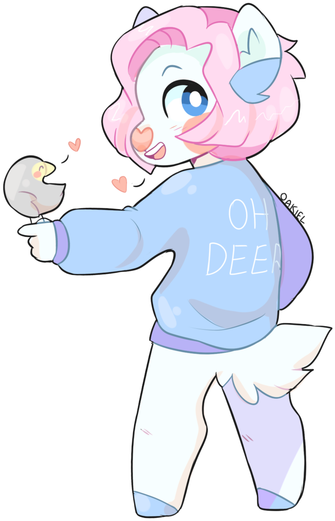 Palestdeer By Oakiel Art Fight - Cartoon (900x1172)