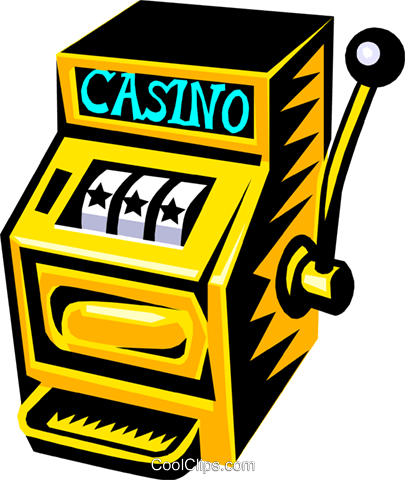 Slot Machine Royalty Free Vector Clip Art Illustration - Slot Machine Clip Art (405x480)