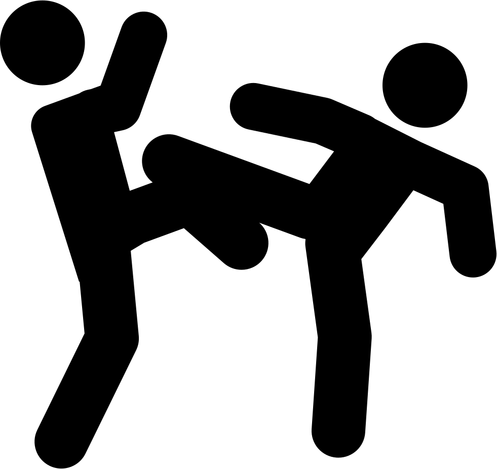 Martial Arts Couple Fight Comments - Fight Png (981x926)